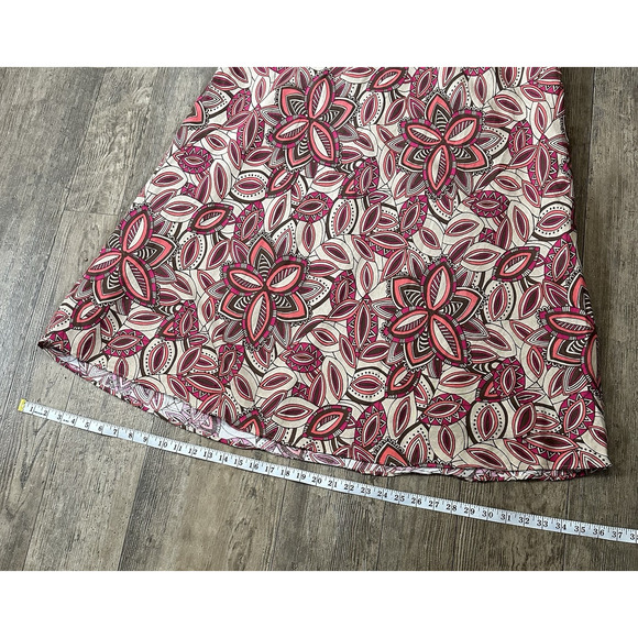 East 5th Sz 20W Floral Paisley Linen Blend Lined Maxi Modest Long Skirt 40x36.5 - Picture 5 of 7